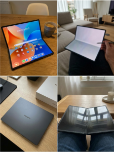 ULTIMATE DESIGN 2025 HUAWEI MateBook Fold HarmonyOS 5 CPU Kirin X90 18-inch PaperMatte Touchscreen Laptop OLED 1440Hz photo review
